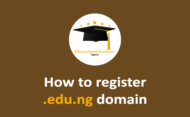 How to register .edu.ng domain
